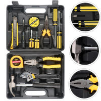 Kit de Herramientas de Mano para el Hogar y la Reparación de Autos con Estuche de Plástico Almacenamiento Seguro para Herramientas de Carpintería - details 8
