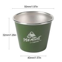 Mini taza de camping de acero inoxidable, 4-1 piezas, 50 ml, adecuada para VIE al aire libre, cerveza, vino, café, té, leche, bebidas, agua, - details 28