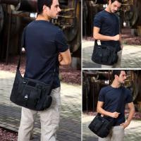 Bolso de hombro para ordenador portátil de 14 pulgadas, bolsos deportivos para hombre, mochila táctica individual, bolso mensajero Molle para documentos A4 para hombre - details 1