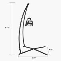 Hamaca de acero resistente con soporte en C, soporte de marco sólido para Columpio de porche, silla - details 4