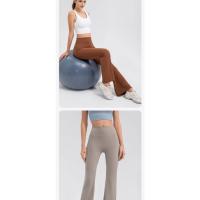 Pantalones acampanados de cintura alta de talla grande, pantalones de Yoga, pantalones cortos, mallas de entrenamiento, pantalones acampanados deportivos, pantalones deportivos para mujer - details 20