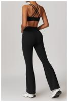 Conjunto de Yoga Ajustado de Cuidado de Belleza de Espalda Cruzada Traje de Fitness de Cintura Alta y Levantamiento de Caderas Conjunto de Nylon con Sujetador y Pantalones - details 21