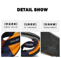 Verano nuevas chanclas sentido de gama alta de los hombres desgaste exterior zapatillas antideslizantes sandalias de los hombres pellizcar pies casual sandalias de los hombres - details 6