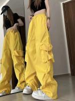 Pantalones Cargo de Cintura Alta Ropa de Calle Hip Hop para Mujeres Pantalones Grandes Bolsillos Casuales - details 1