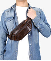Bolsa de piel de oveja para hombre, Bolsa de piel de oveja para hombre para teléfono móvil, cuero genuino, bolsa crossbody, multifuncional, deportes y ocio, bolsa de pecho crossbody - details 5