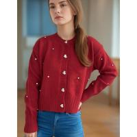 Estilo coreano elegante para mujer, corte holgado, cuello redondo, tejido, moda primavera otoño - details 8