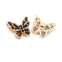 Colgantes de Mariposa de Bronce Dorado 18K Collar Aretes Accesorios de Joyería DIY - details 9