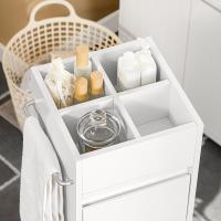 Armario Auxiliar Baño con 1 Compartimento Mueble Columna de Baño con 3 Cajones 30 x 30 x 90 cm Blanco - details 5