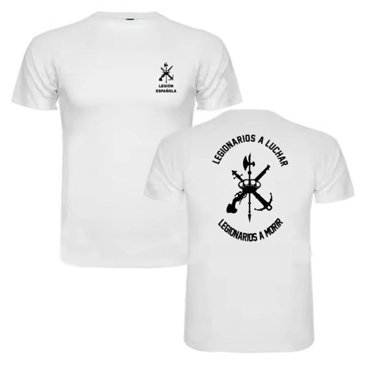 Camiseta casual de verano para hombre con la insignia de la Legión Española en camiseta 100% algodón - 1
