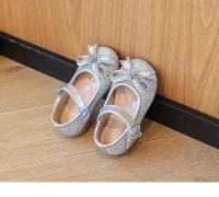 Zapatos de cuero para niñas, calzado de vestir versátil con lazo y cuentas de fondo suave, estilo princesa a la moda, novedad de otoño, 2024 - details 6