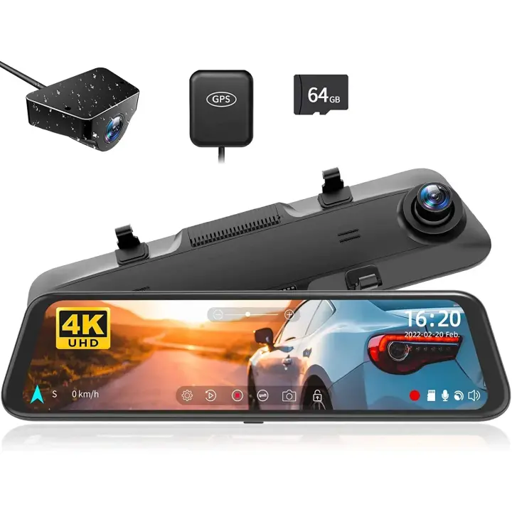 Cámara de Tablero 4K Delantera y Trasera, WDR 1080P, FOV170, Dvr, GPS, Visión Nocturna, G850 - 1