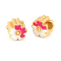 Pulseras de Brass Dorado Mate 4PCS Grande Agujero Abalorios para Hacer Joyas DIY - details 87