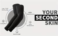 3/6 pares de mangas de brazo de compresión deportiva para hombres y mujeres, hechas de material de nailon transpirable, absorbe la humedad y el sudor, mangas de enfriamiento adecuadas para entrenamientos y actividades al aire libre. - details 1