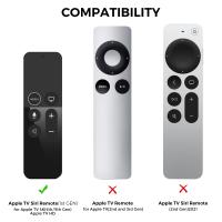Funda protectora de silicona para Control remoto, carcasa con ranura para AirTag para Apple TV HD/4K (1ª generación), Siri, almacenamiento antipérdida, 2017 - details 3