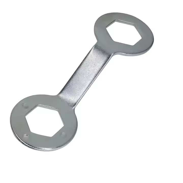 Llave de embrague para lavadora a prueba de herrumbre, extracción de tuerca de tornillo interior, llave de manga larga de doble punta, hexagonal de acero de aleación - 1
