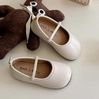 Zapatos de cuero para niñas, calzado de estilo coreano, suela suave, Color sólido, informal, versátil, elegante, Otoño, 2024 - details 3