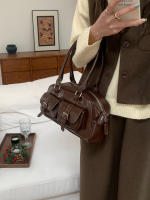 "Bolso Bandolera Vintage de Cuero - Estilo Bolera Retro, Elegante y Multifuncional para Mujer, Ideal para Oficina, Fiesta o Uso Diario |   Envío Rápido en Miravia" - details 6