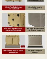 Bolsas De Almacenamiento Para Camping Y Exteriores Grandes Capacidad Impermeables Organizador De Herramientas Plegables Con Manijas - details 7