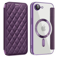 Flip para iPhone 16e Plus 16 15 14 13 Pro Max, funda protectora de gaanoplastia con cepillo antirrobo de cuero magnético Magsafe - details 10