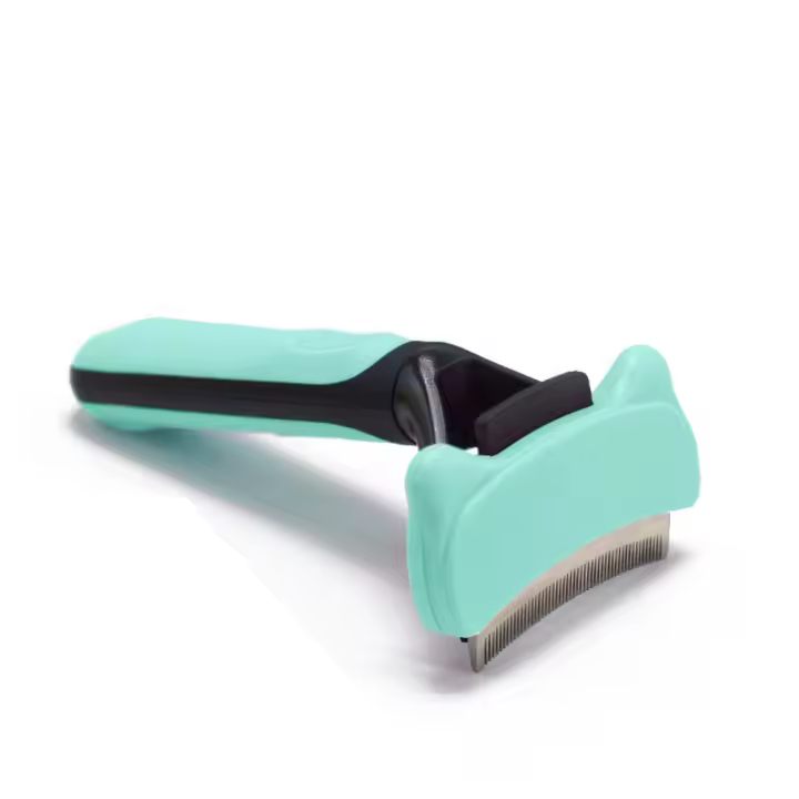 Elimina la capa inferior del peine para depilación de gatos, nudo abierto, depilación con un clic, cortador de nudos de piel de mascota, suave para la piel, agarre cómodo - 1