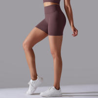 Pantalones cortos de Yoga para mujer, Shorts deportivos de secado rápido, realce de glúteos, sin costuras, para entrenamiento de ciclismo y gimnasio - details 55