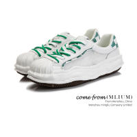 Zapatos blancos nuevos de piel de concha, zapatos de plataforma con suela gruesa, zapatos deportivos transpirables y versátiles para mujer. - details 11