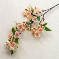 Flores artificiales elegantes de Begonia, simulación de tacto Real realista, flores de Malus, flores falsas hechas a mano, decoración de jardín al aire libre - details 13