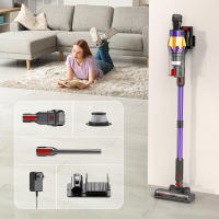 Aspirador sin cable, Aspirador vertical de mano Pantalla táctil 550W 45kPa - details 13
