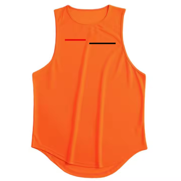 Camiseta sin mangas de malla para hombre, Camiseta holgada transpirable para entrenamiento de trotar, Verano - 1