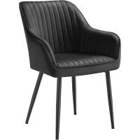 Silla de comedor, silla de cocina, sillón de terciopelo, silla tapizada con reposabrazos, carga máxima. de120 kg, Patas de Metal, para Comedor, Cocina, Rosa Jalea y Dorado Pálido LDC087R01 - details 7