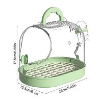 Jaula portátil de transporte para pájaros, hebilla a prueba de Escape, portador de pájaros transpirable, cerradura segura, Estuche de transporte ventilado para loros - details 0