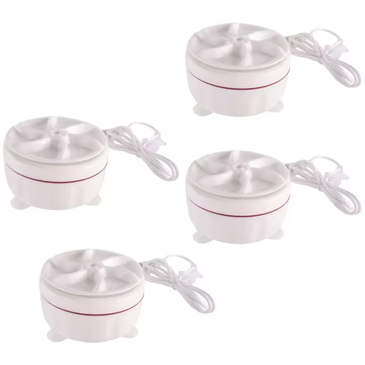 Mini Lavadora portátil con turbina giratoria bidireccional, 4 piezas, USB, para calcetines, ropa interior, viaje - 1