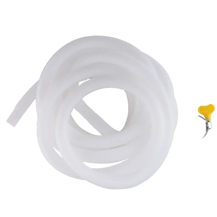 Manguera de drenaje para deshumidificador, manguera de drenaje flexible de 13 pies con adaptador de goma cortable y abrazadera de conexión, reemplazo de manguera - 1