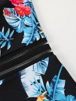 Bañador de una pieza con estampado Tropical para mujer, ropa de baño femenina para la playa, traje de baño de realce para verano, 2023 - details 7