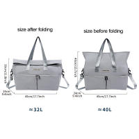 Bolso de mano de gran capacidad para mujer, bolsa de viaje de corta distancia, Fitness, Yoga, compras, bandolera de hombro - details 5