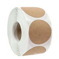 Pegatinas Adhesivas Personalizadas Pegatinas Redondas de Papel Kraft Etiquetas para Clasificación y Nombre Paquete de 500 - details 0