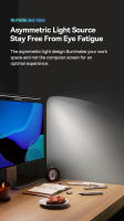 Baseus-luz colgante asimétrica USB para pantalla, lámpara Led de escritorio para lectura, color negro, para ordenador - details 3