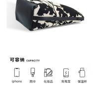 Air Fly bolsa de cubo de punto nueva tinta blanca y negra china bolsa de hombro nicho bolsa de viento perezoso moda de alto sentido - details 6