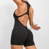 Conjuntos de Yoga de una pieza para mujer, ropa sin mangas, chaleco, mono corto de ejercicio, deporte, gimnasio, entrenamiento, Fitness, pantalones con espalda cruzada, 2025 - details 20
