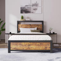 Cama de Metal para Adultos Estilo Individual de 90 x 200 cm con Espacio de Almacenamiento - details 2