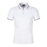 Polo de Moda para Hombre, Camiseta Vertical de talla grande con Cuello, Holgada de Manga Corta para Europa Y América - details 0