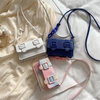Mini bolso de mensajero pequeño con hebilla de cinturón Retro para mujer, bolso de hombro cuadrado con cadena ligera de cuero PU - details 17
