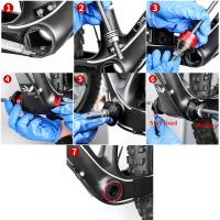 Herramienta de prensado de auriculares de aleación de aluminio, anodizado CNC, prensa de rodamiento de bicicleta, juego de cuenco de eje central, herramienta de auriculares de bicicleta, herramienta manual DIY - details 14