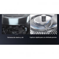 Afeitadora eléctrica de siete cuchillas con pantalla digital cortadora de pelo calvo recargable cinco en uno - details 5