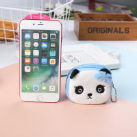 Dibujos animados lindo patrón animal cubo de felpa bolsa de cambio de cremallera pequeña para mujer regalo creativo bolsa de llave corta - details 4