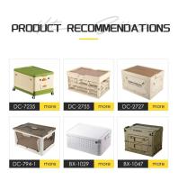Caja plegable con ruedas, contenedor de almacenamiento plegable de gran capacidad, manija de varilla de tracción - details 6