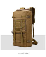 Mochila táctica militar para exteriores para hombre, bolsa de Camping, montañismo, senderismo, viaje, Molle 3P, 60L, 50L - details 12
