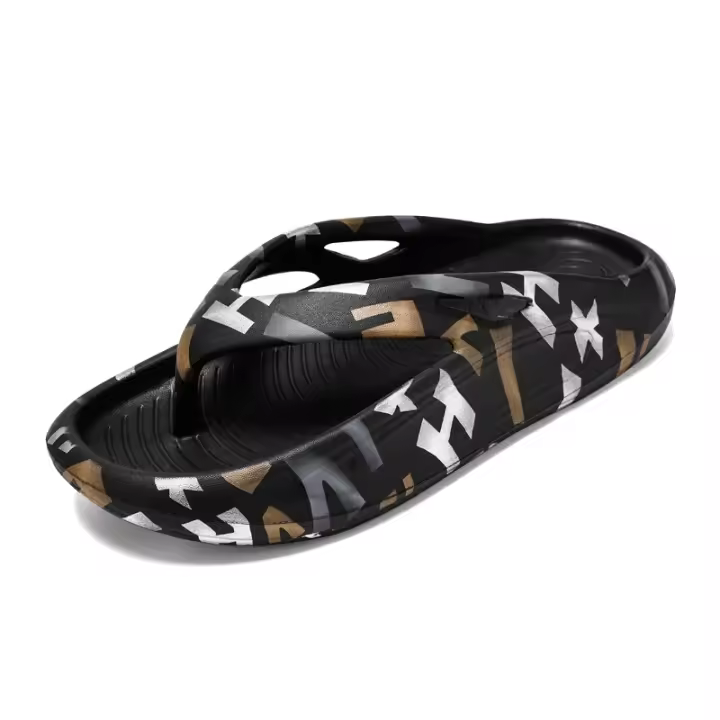 Chanclas de moda para hombre, sandalias ligeras de suela blanda, adecuadas para caminar en la playa y en casa. - 1