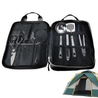 Juego de utensilios de cocina para acampada, utensilios de cocina portátiles con tenedores, 8 piezas - details 7