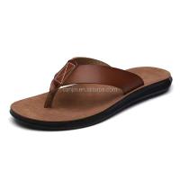 Chanclas de cuero para hombre nuevas, zapatillas deslizantes indias de alta calidad, sandalias, productos más vendidos - details 0